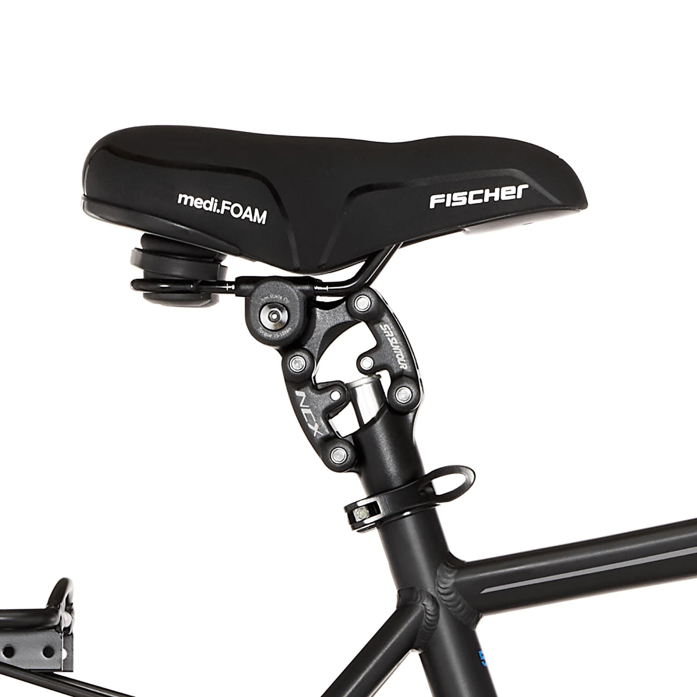 Fischer E-Bike Trekking, VIATOR ETH 1861 Elektrofahrrad für Herren, RH 50 cm, Mittelmotor 80 Nm, 48 V Akku, schwarz matt, 28 Zoll