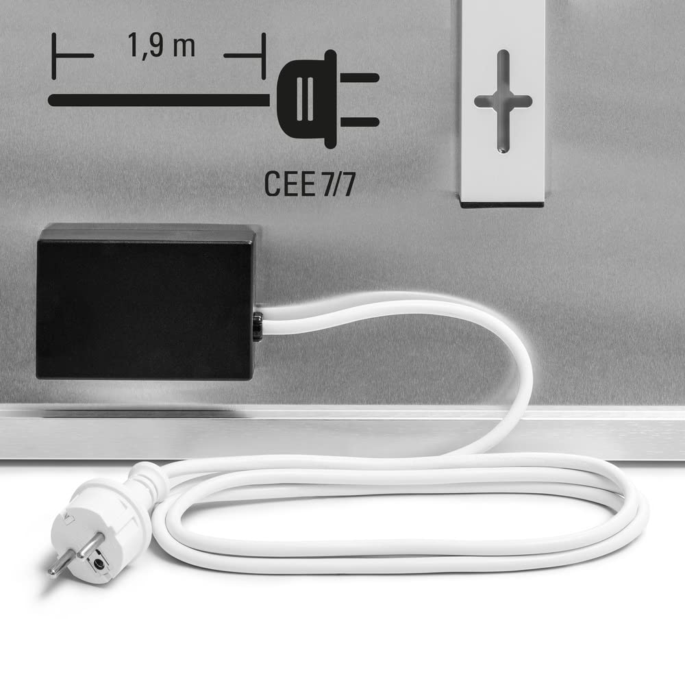 TROTEC Infrarot Wandheizung TIH 300 S – Heizleistung 300 W – Elektro Heizkörper, 605 x 505 mm, IP54