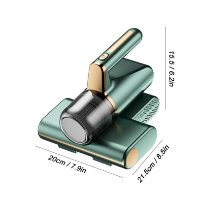 Matratzenreiniger GeräT, Entfernt 99,9% Bakterien, Allergene, Staub-Milben Matratzenreiniger Mit Uv-Licht Und Vibration Matratzenstaubsauber 8 Kpa Tiefenmatratzenreiniger,Green