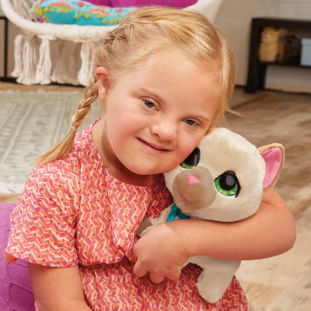 FurReal Walkalots Große Racker interaktive Spielzeugkatze zum Gassigehen, mit Geräuschen und Reaktionen für Kinder ab 4