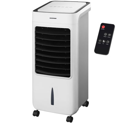 Syntrox Luftkühler mit Fernbedienung Breeze | Wasserkühler | Verdunstungskühler, Timer, Raumklimagerät, mobile Klimaanlage, Ventilator mit Befeuchtung