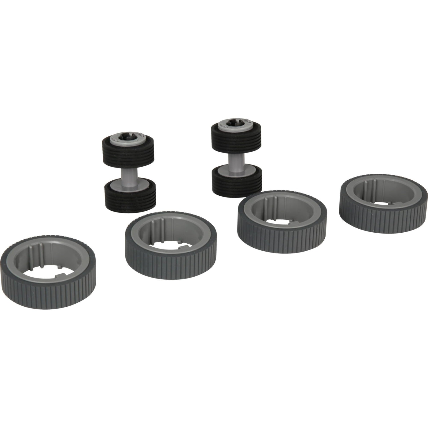 Fujitsu PFU Verbrauchs-Set 3670-400K für fi-7140, fi-7240, fi-7160, fi-7260, fi-7180, fi-7280 inkl. 2 Pick-Rollen und 2 Bremsenrollen Geschätzte Lebensdauer: bis zu 400K Scans, CON-3670-400K