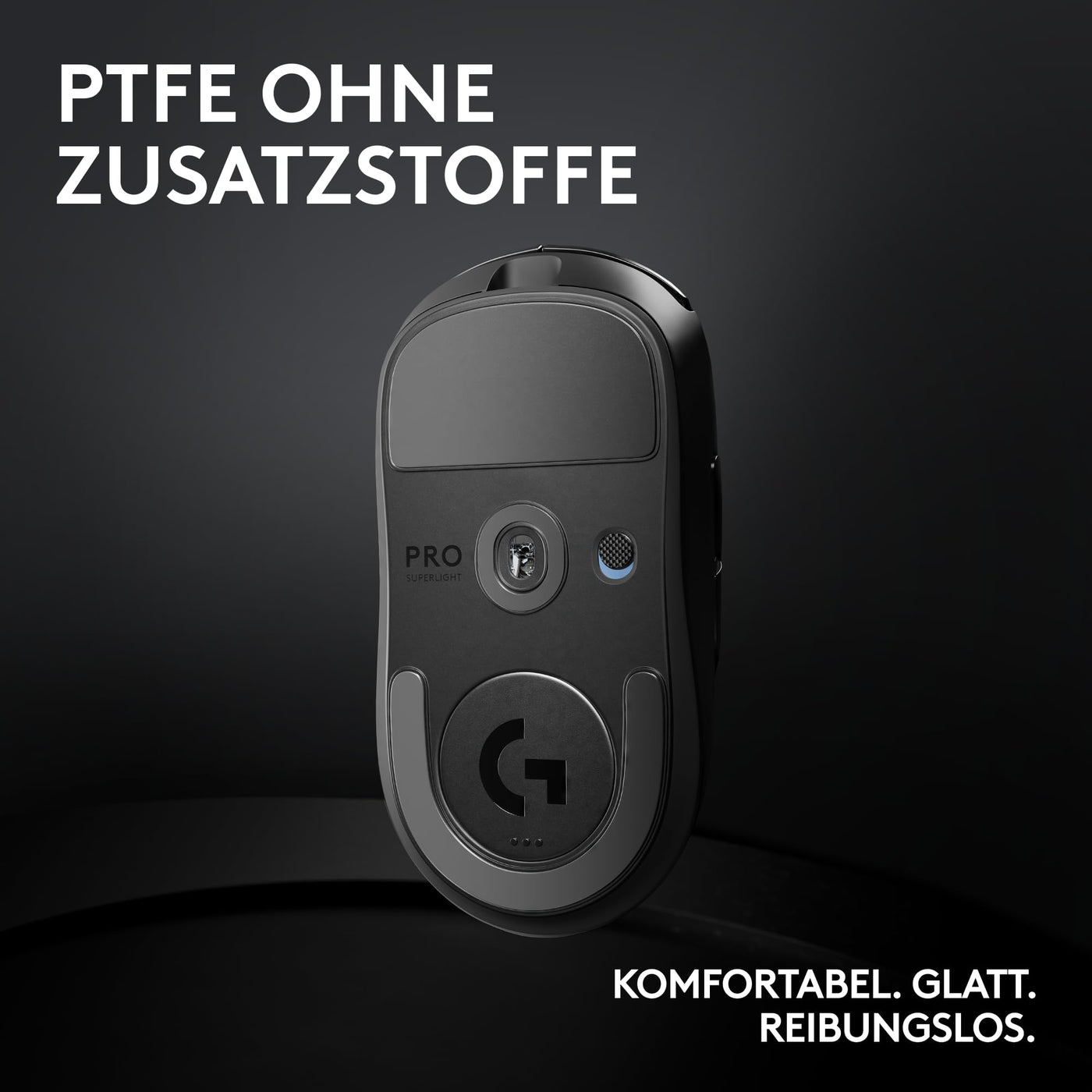 Logitech G PRO X SUPERLIGHT 2 LIGHTSPEED Kabellose Gaming-Maus, West Europa Verpackung, Lightweight, 60g, 8K-Abrufrate, 44K DPI, 5 programmierbare Tasten, USB-C, PC & Mac - Schwarz