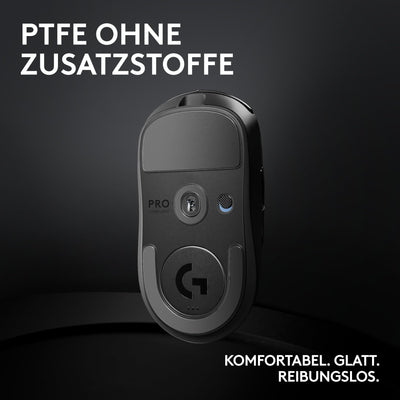Logitech G PRO X SUPERLIGHT 2 LIGHTSPEED Kabellose Gaming-Maus, West Europa Verpackung, Lightweight, 60g, 8K-Abrufrate, 44K DPI, 5 programmierbare Tasten, USB-C, PC & Mac - Schwarz