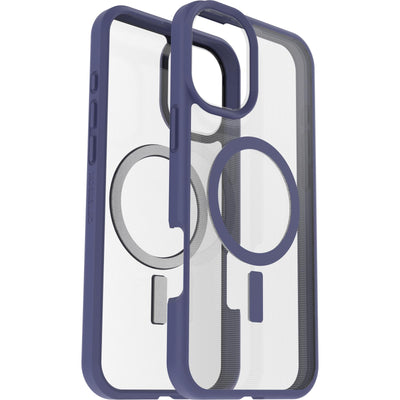 OtterBox Sleek Series MagSafe Hülle für iPhone 16 Plus, stoßfest, sturzsicher, ultraschlank, schützende Hülle, Getestet nach Militärstandard, Transparent/Lila, Keine Einzelhandelsverpackung