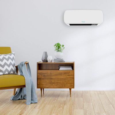 Cecotec Keramisches Wandheizgerät ReadyWarm 5200 Box Ceramic. 2000W, LED-Bildschirm und Fernbedienung, Temperaturregler mit zwei Leistunfsstufe un 3 Betriebsarten, Timer, 20 m2