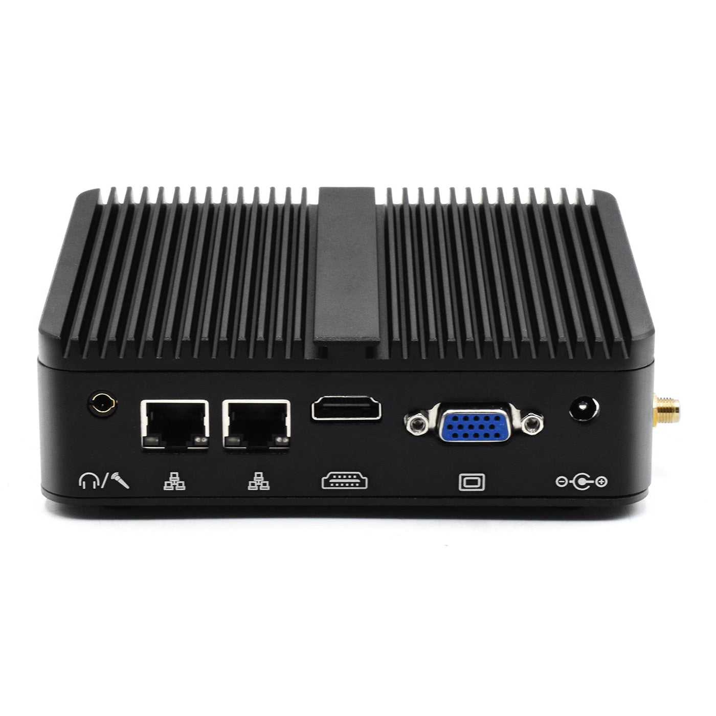 WEIDIAN Mini Industrie PC Lüfterloser PC Celeron J4125 8GB RAM 256GB SSD 2LAN HD VGA Win11 Mini PC Lüfterlos Hohe Leistung Kompaktes Design Embedded Industrie Mini Computer, Lüfterloser Mini PC