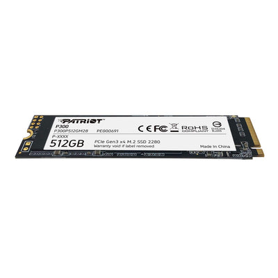 Patriot P300 512GB Interne SSD - NVMe PCIe Gen 3x4 - M.2 2280 - Solid State Drive - P300P512GM28
