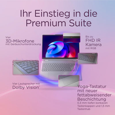 Lenovo Yoga 7i 2-in-1 AI Laptop | Copilot+ PC | 14" 2.8K OLED | Intel Core Ultra 7 | 16GB RAM | 512GB SSD | Intel Arc Grafik | Win11 | QWERTZ | inkl. Yoga Pen | 3 Jahre Garantie Exklusiv bei Amazon