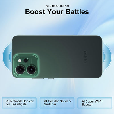 OPPO Reno14 FS 5G 12+512GB Smartphone ohne Vertrag, Simlockfreies AI Handy Android, 120Hz 6,57" AMOLED, 50MP AI Kamera, 6000mAh Akku, SUPERVOOC 45W, Snapdragon 6 Gen 1, IP69, Dual SIM, NFC, Grün