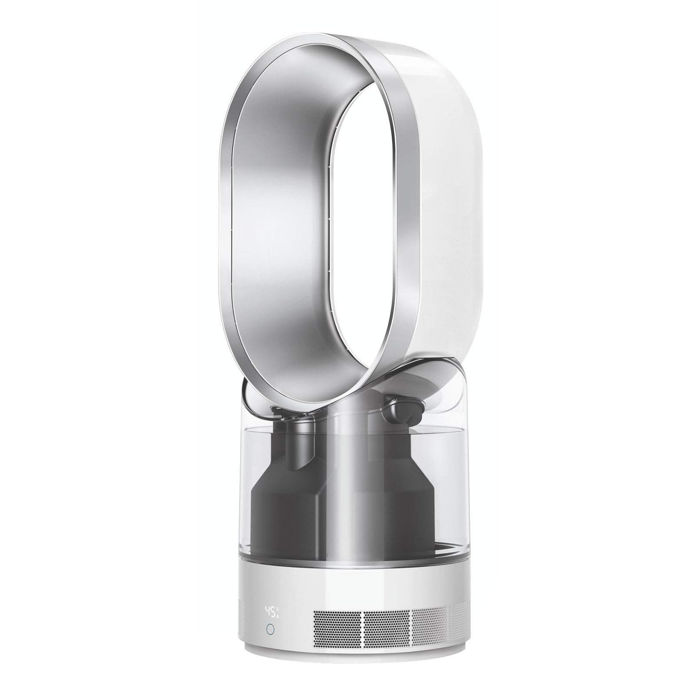 Dyson AM10 Luftbefeuchter und Ventilator, Ultrafeine Kaltluft-Befeuchtung, Automatische Feuchtigkeitskontrolle, Weiß/Silber