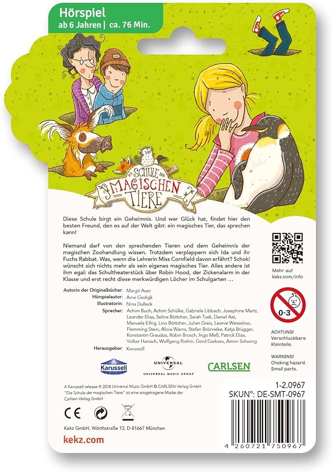 Kekz Starterset: Kekzhörer blau inkl. Cookie Crew Hörspiel & Wunderkekz, Amazon exklusiv mit 2x Audiochip „Die Schule der magischen Tiere“, Kopfhörer für Kinder, Reisekopfhörer für unterwegs & zuhause