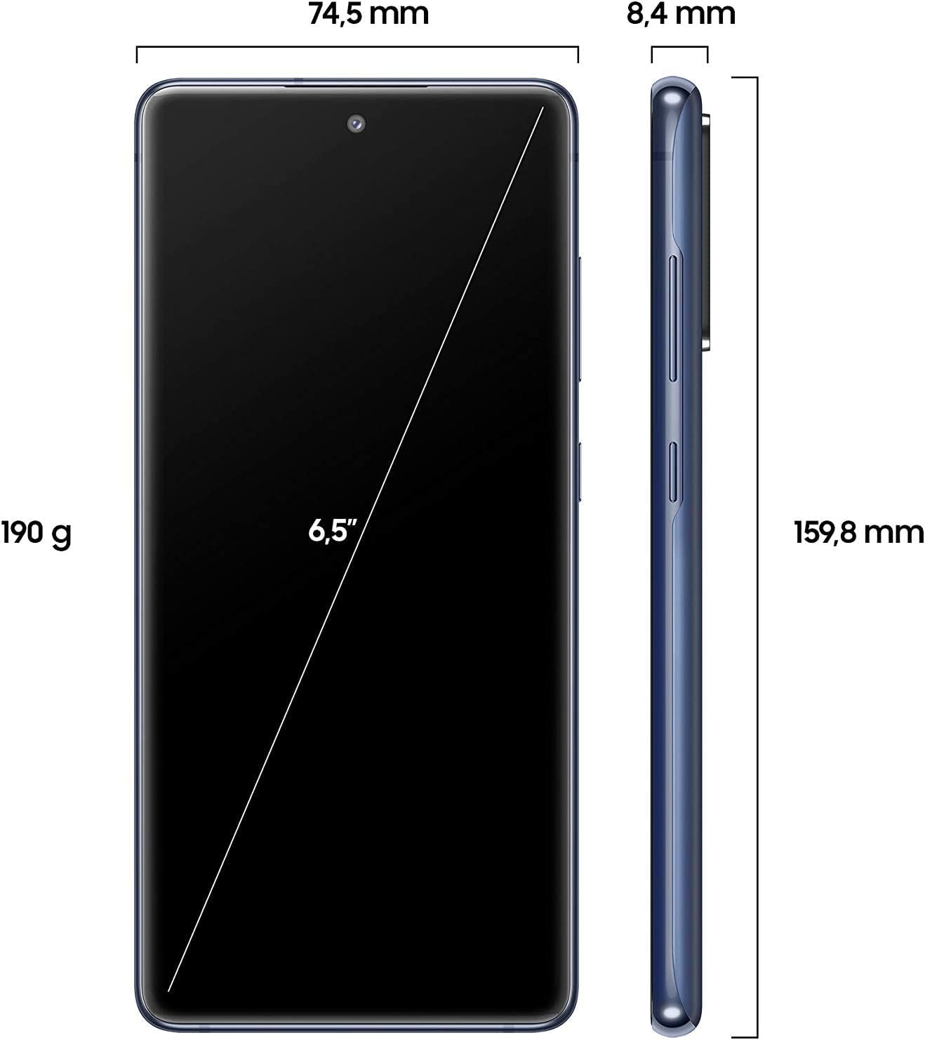 Samsung Galaxy S20 FE Smartphone 5G, 6.5 Zoll Super AMOLED Display, 4.500 mAh Akku, 32MP Selfie Kamera, Fan Edition - Deutsche Version (128GB mit 5G, Cloud Navy), SM-G78