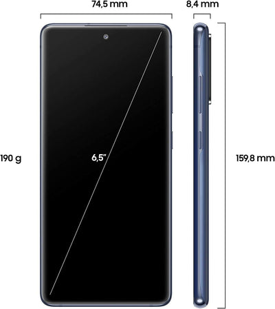 Samsung Galaxy S20 FE Smartphone 5G, 6.5 Zoll Super AMOLED Display, 4.500 mAh Akku, 32MP Selfie Kamera, Fan Edition - Deutsche Version (128GB mit 5G, Cloud Navy), SM-G78