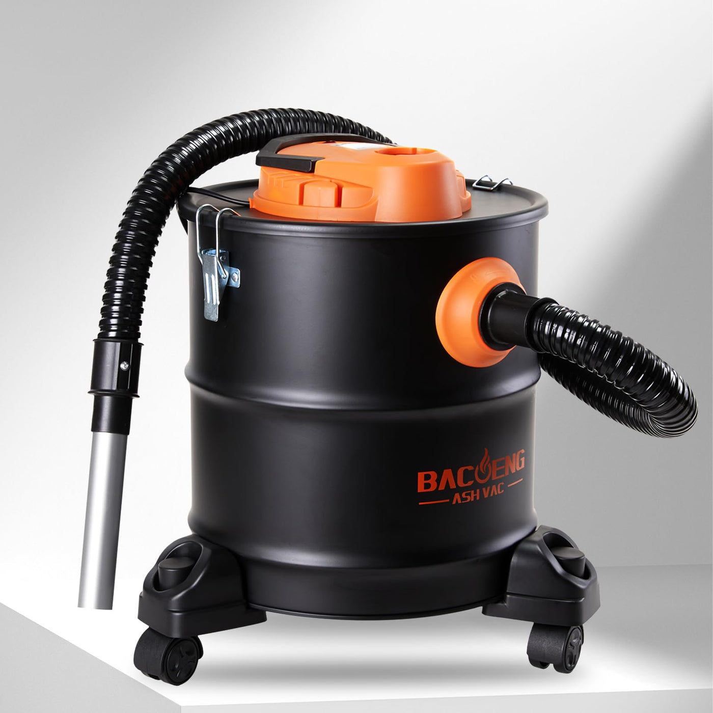 BACOENG Aschesauger für Kamin, 20L Aschesauger, 1200W Kaminstaubsauger Aschestaubsauger für Kaminofen, Aschesauger Pelletofen mit Rollfuß, Für Grills, Ofen