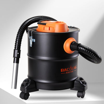 BACOENG Aschesauger für Kamin, 20L Aschesauger, 1200W Kaminstaubsauger Aschestaubsauger für Kaminofen, Aschesauger Pelletofen mit Rollfuß, Für Grills, Ofen