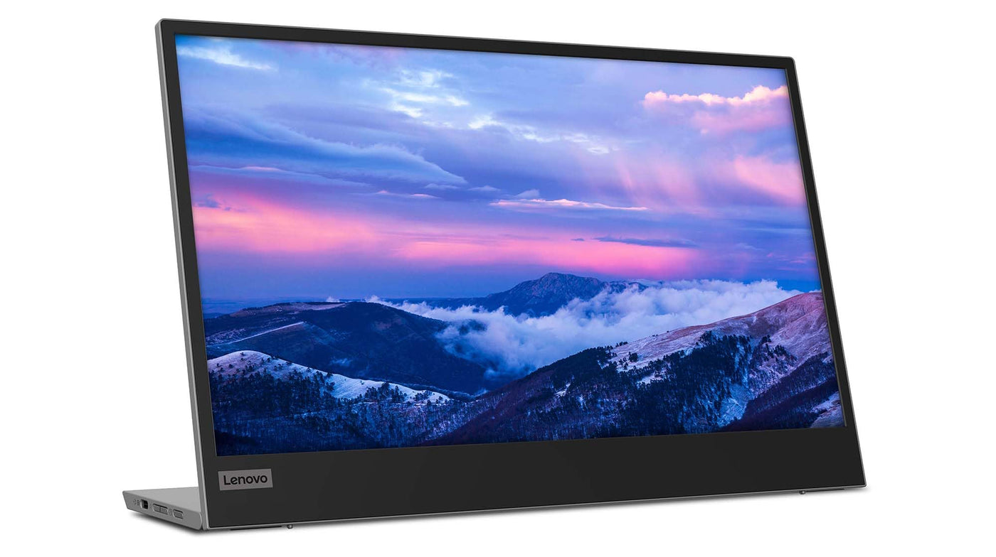 Lenovo L15 | 15,6" Full HD Monitor | 1920x1080 | 60Hz | 250 nits | 6ms Reaktionszeit | IPS-Panel | USB-C 3.2 | USB 2.0 | entspiegelt | 0,86kg | schwarz | inkl. USB-C Kabel