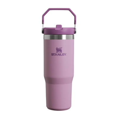 Stanley IceFlow Flip Straw Trinkflasche mit Strohhalm 0.89L - Thermosflasche Hält 12+ Stunden Kalt - Auslaufsicher - Trinkflasche Sport - Wasserflasche BPA Frei - Spülmaschinenfest - Lilac