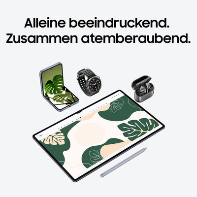 Samsung Galaxy Tab S10 Ultra AI Tablet, Android Tablet, 12 GB RAM, 512 GB Speicher, AMOLED-Display, Antireflexionsbeschichtung, Inkl. S Pen, WiFi, Moonstone Gray, 36 Monate Herstellergarantie