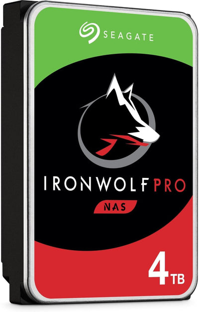 Seagate IronWolf Pro 4 TB ST4000NE001 NAS interne Festplatte, CMR 3,5 Zoll, SATA 6 Gb/s 7.200 U/min, 256 MB Cache, für RAID Network Attached Storage (erneuert)