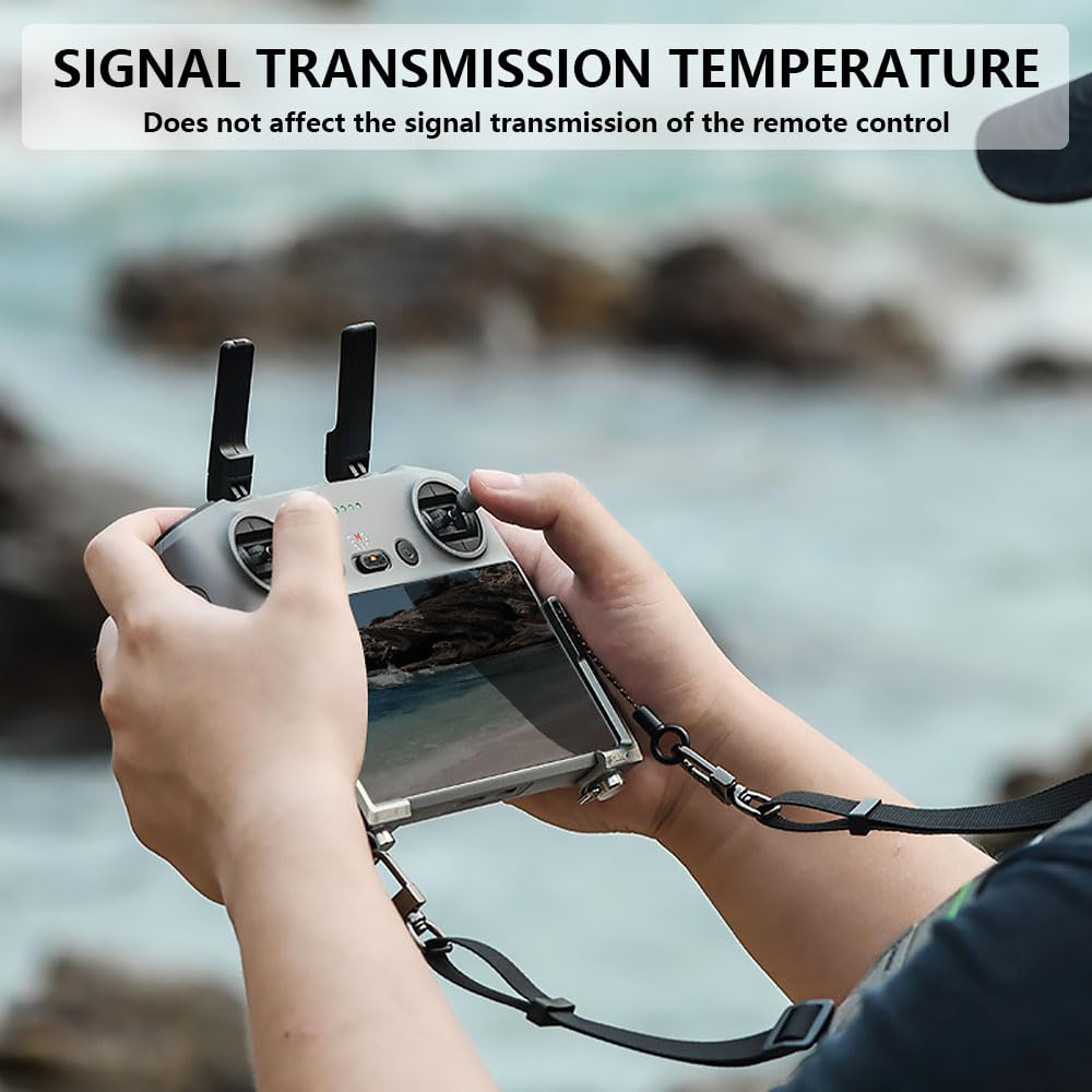 ZOYDP Gurt für DJI RC/RC 2/Rc Pro Controller, Halsband Tragegurt für DJI Mini 4 Pro/Mini 3 pro/Mavic 3/Air 3S, Verstellbarer Gurt Schlüsselband, Lanyard Zubehör für Drohnenfernbedienung