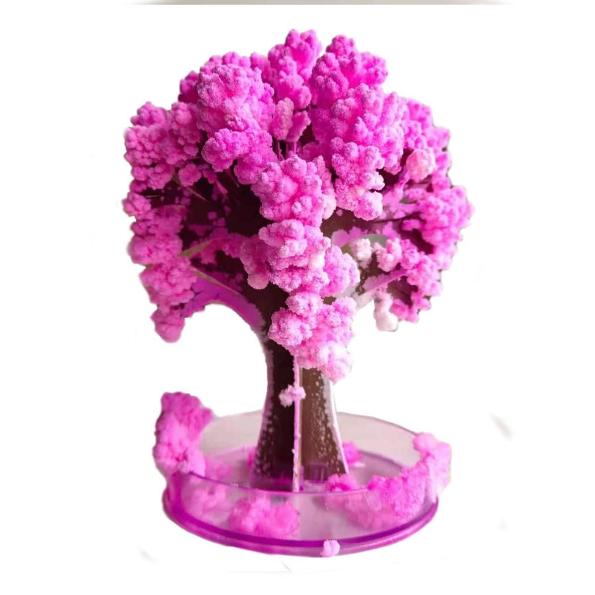 1 Stück Mini Sakuratree Magic Paper Tree DIY Kristallwachstum Kit Dekoration Spielzeug Neuheit Jungen Mädchen Wissenschaft und Spielzeug Learning Guide