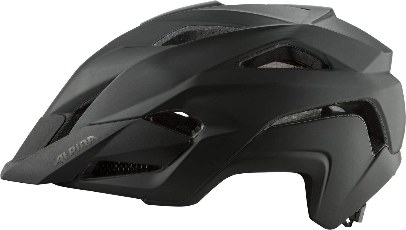 ALPINA KAMLOOP - Individuell Anpassbarer, Leichter & Sicherer Fullface Fahrradhelm Mit Kinnbügel Für Erwachsene, black matt, 55-59 cm