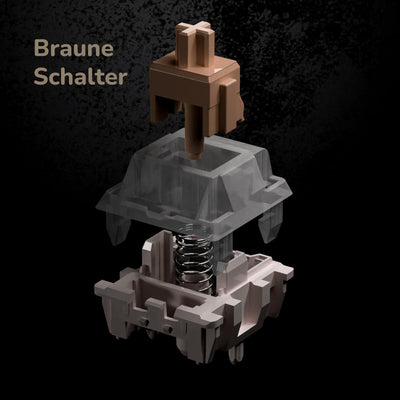 RK ROYAL KLUDGE M75 Gaming Tastatur kabellos 75% Prozent TKL Mechanische Tastatur RGB 2,4 GHz Wireless/Bluetooth/USB-C QWERTZ mit OLED-Smart-Display und Knopf Hot Swappable Braune Schalter, Grau