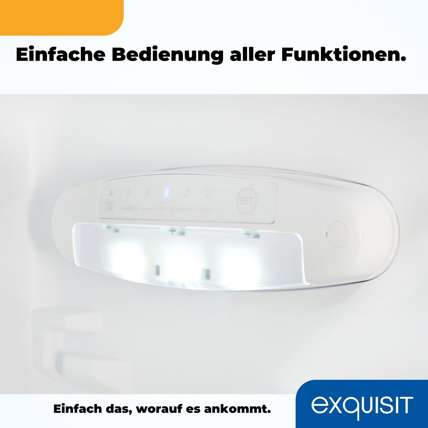 Exquisit Kühl-Gefrierkombination, Kühlschrank mit Gefrierfach, 4-Sterne-Gefrieren, 157 Liter, Alarm-Funktion, Schnellkühlen, KGC5231-60-E-050C inoxlook