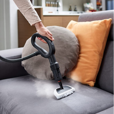 POLTI 8012628 Vaporetto Smart 100 T Dampfreinigungsgerät mit 4 Bar, tötet und beseitigt 99,99 Prozent Viren, Keime und Bakterien, Weiss/Türkis Metallic, Wassertankkapazität 2 l, Dampfmenge 110 g/Min