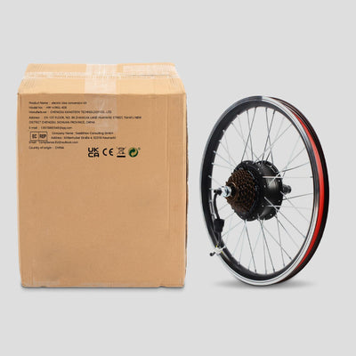 Taozhiyy E-Bike Umbausatz Hinterrad, 250W 36V 20 Zoll Elektrofahrräder Hinterrad Nabenmotor Umbausatz, Hinterradnabenmotor für V-Brake Scheibenbremse, Ebike Conversion Kit Brushless mit LCD Display