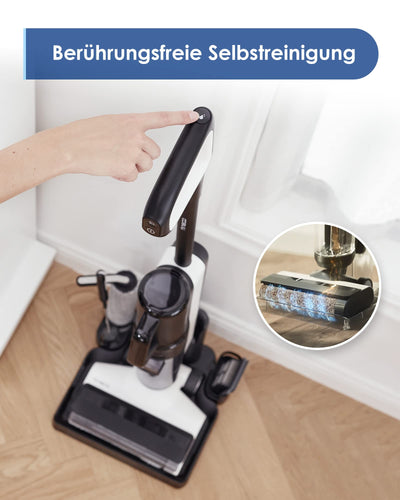 Tineco Floor One S5 Smart Nass-Trocken-Sauger mit iLoop Technologie, All-in-One-Nass Trockensauger Kabellos mit Dual-Tank-Design | Selbstreinigung LED-Display für Harte Boden, Tierhaare