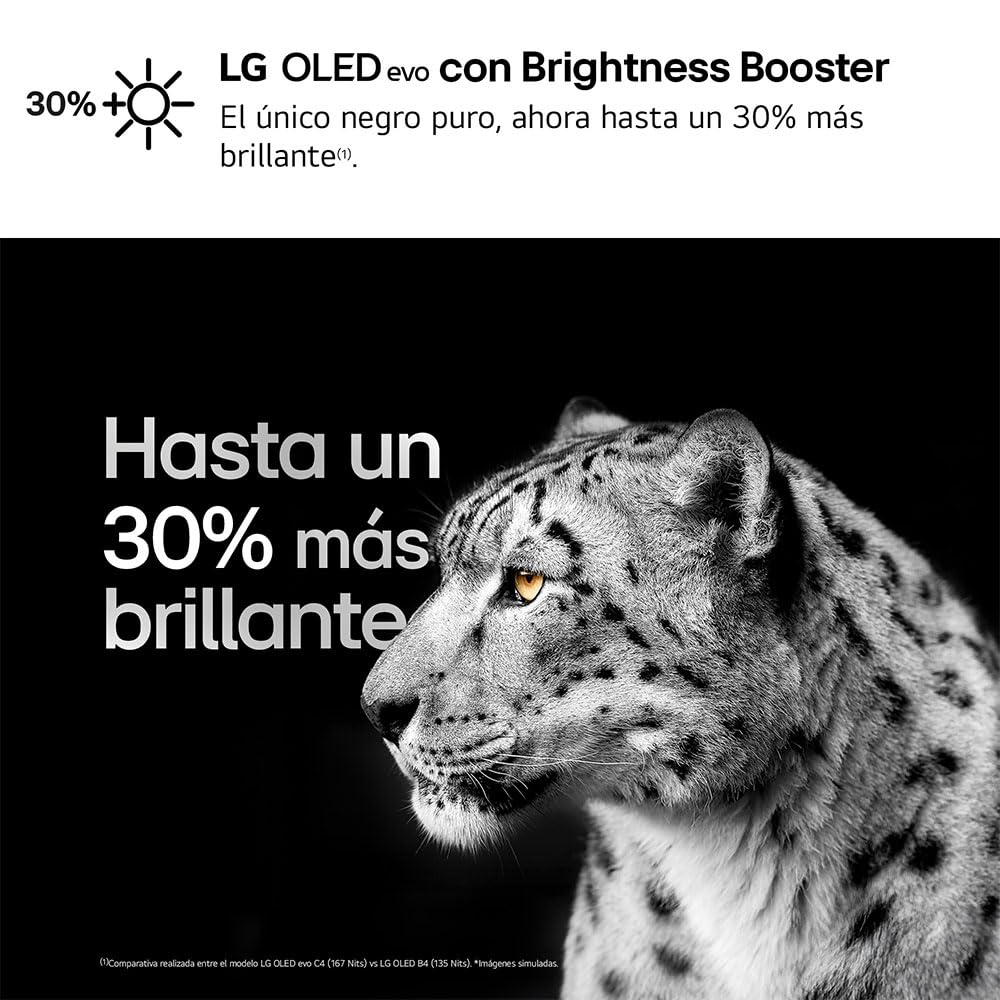 LG OLED65C44LA TV 65" (165 cm) OLED evo Fernseher (α9 Gen7 4K AI-Prozessor, webOS 24, Dolby Vision, bis zu 120Hz) [Modelljahr 2024]