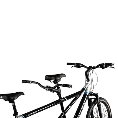 Galano Tandem Fahrrad 26 Zoll Mountainbike Nashville 24Gang MTB Hardtail Fahrrad (schwarz/grau, 53/46 cm)