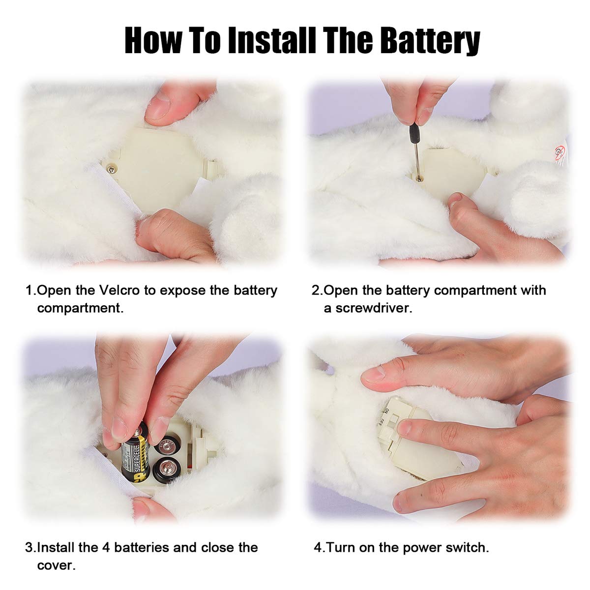 Smalody Interactive Plüschtiere, Neuheit Sound Control Elektronische Katze Elektronische Haustiere Roboter Katze Geschenk für Kinder