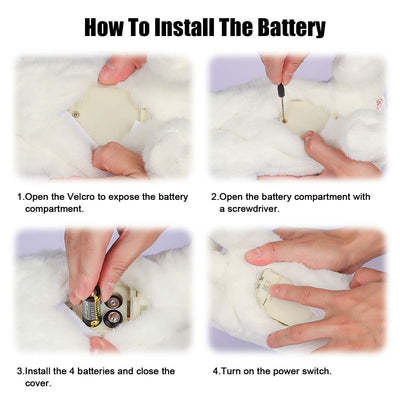 Smalody Interactive Plüschtiere, Neuheit Sound Control Elektronische Katze Elektronische Haustiere Roboter Katze Geschenk für Kinder