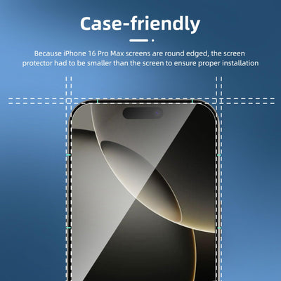 NEW'C 3 Stück, Panzer Schutz Glas für iPhone 16 Pro Max (6,9"), Frei von Kratzern, 9H Härte, HD Displayschutzfolie, 0.33mm Ultra-klar, Ultrabeständi