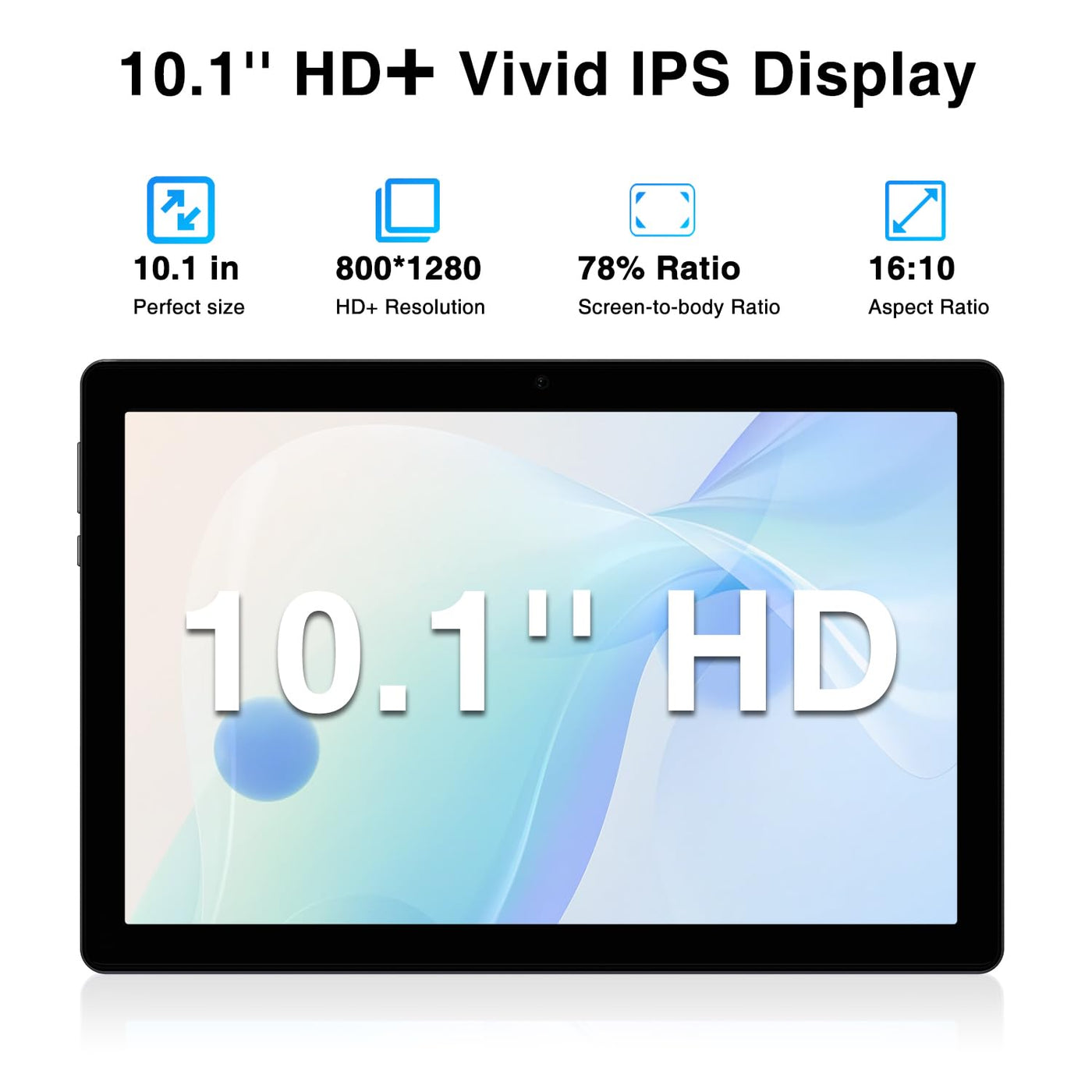 DOOGEE U10 Tablet 10 Zoll Android 14 2025, 9GB RAM + 128GB ROM (1TB TF) Kinder Tablet PC 1280 * 800 HD+ IPS Dual Camera, 5G WIFI6/ Face ID/Widevine L1/ BT 5.0/ OTG/ 5060mAh/ 8+5MP/ Type C