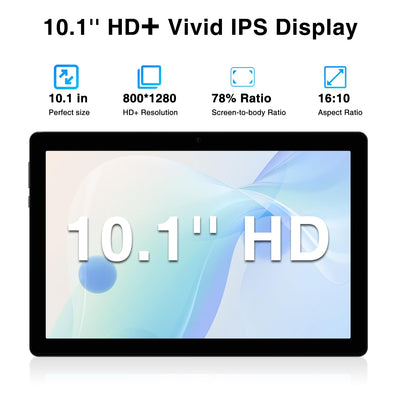 DOOGEE U10 Tablet 10 Zoll Android 14 2025, 9GB RAM + 128GB ROM (1TB TF) Kinder Tablet PC 1280 * 800 HD+ IPS Dual Camera, 5G WIFI6/ Face ID/Widevine L1/ BT 5.0/ OTG/ 5060mAh/ 8+5MP/ Type C