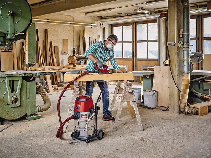 Einhell Professional Akku-Nass-Trockensauger TP-VC 36/30 S Auto-Solo Power X-Change (Li-Ion, 36 V, Auto-Start Konnektivitätsfunktion, ECO-/BOOST-Funktion, ohne Akku & Ladegerät)