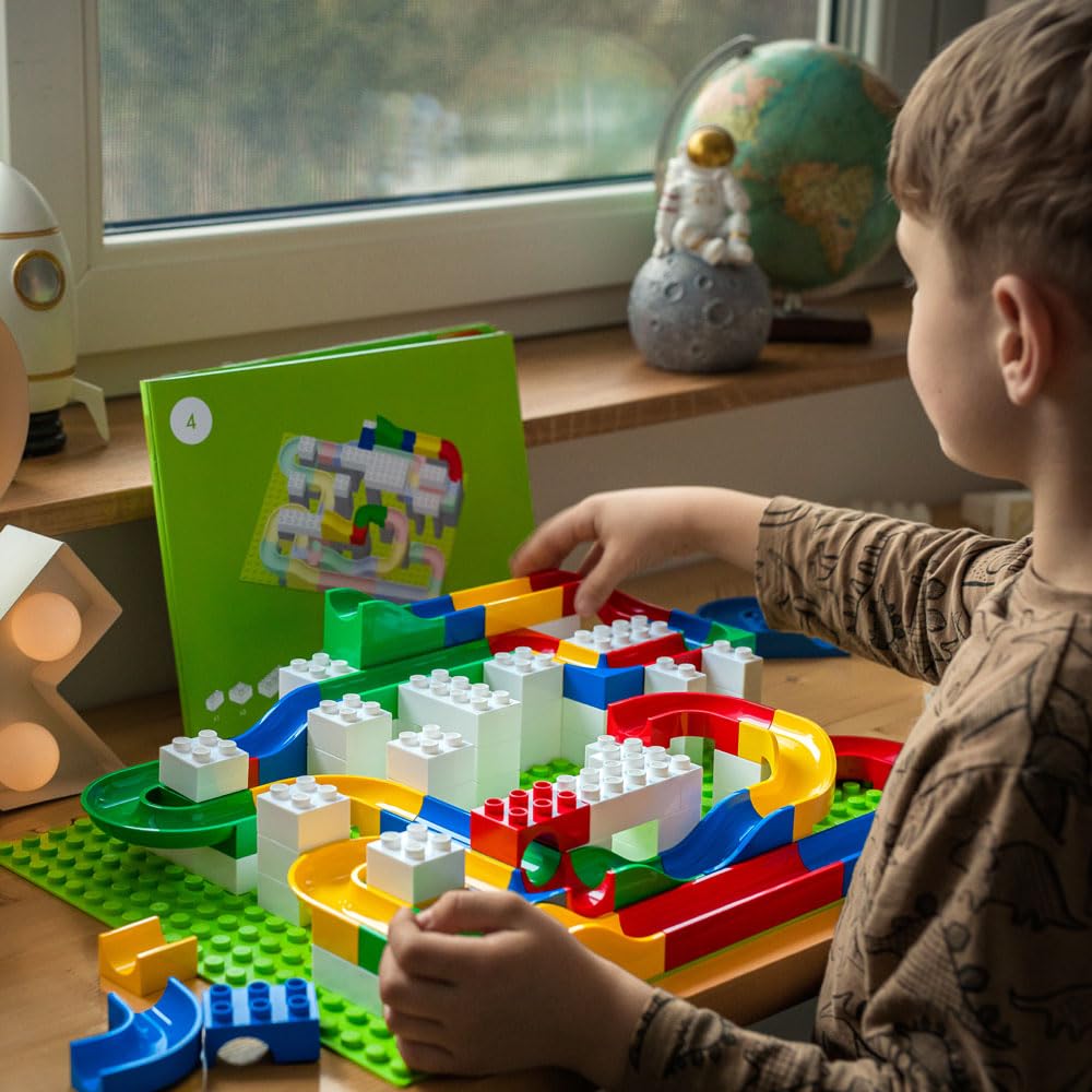 Hubelino 420572 Baukasten Maxi (213-teilig) Kugelbahn, kompatibel