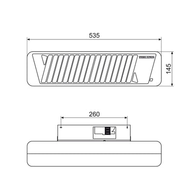 STIEBEL ELTRON Infrarot-Quarzstrahler IW 120, 1,2 kW, TÜV/GS geprüft, Weiß, ohne Stecker, 230V, 229339