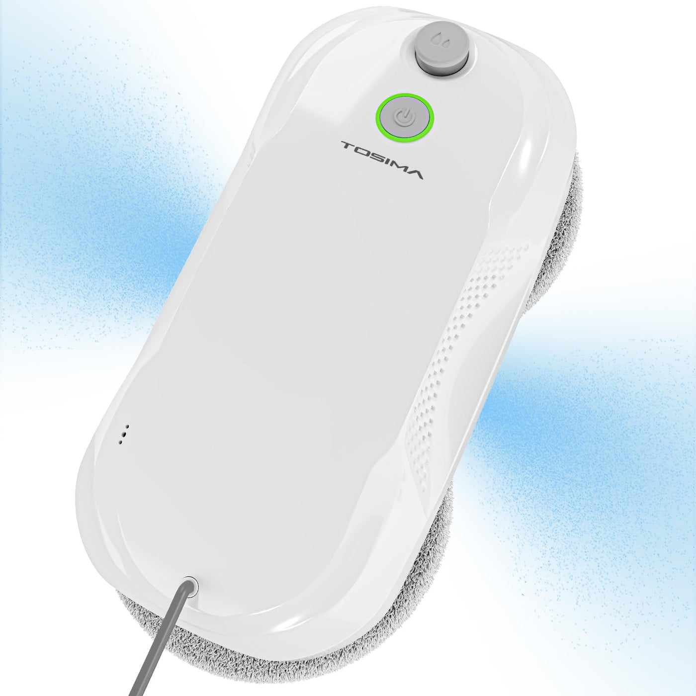 Tosima W5 Fensterputzroboter- Fensterroboter mit doppelter Düse,Einzigartige Variable Frequenzabsaugung, dreifaches Sicherheitssystem, Kantenerkennungsfunktion, intelligente Navigation (Weiß)