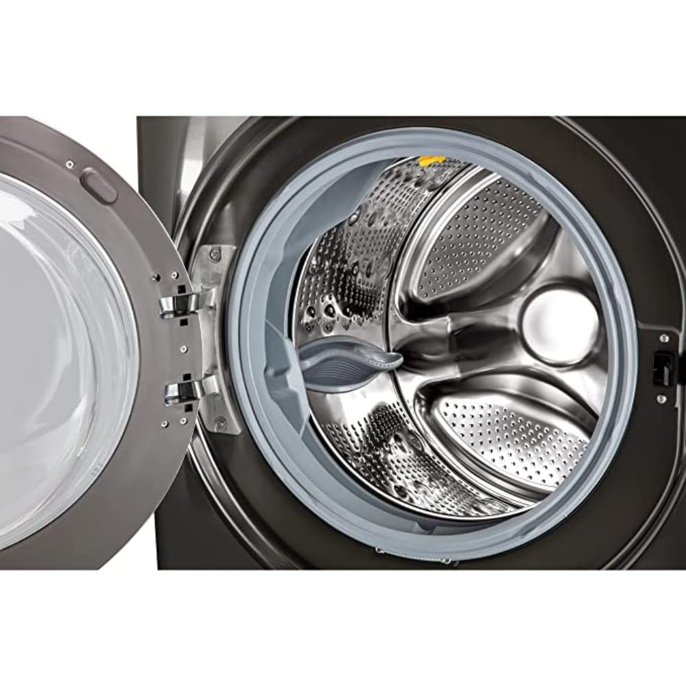 LG F11WM17TS2B, Frontlader-Waschmaschine 17 kg, Klasse E, 1.100 U./Min., 70x77x99 cm, Turbowash 59 Minuten, 6 Motion DirectDrive, Wi-Fi, Metallic Black Steel