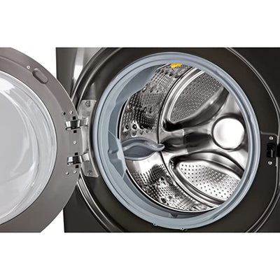 LG F11WM17TS2B, Frontlader-Waschmaschine 17 kg, Klasse E, 1.100 U./Min., 70x77x99 cm, Turbowash 59 Minuten, 6 Motion DirectDrive, Wi-Fi, Metallic Black Steel