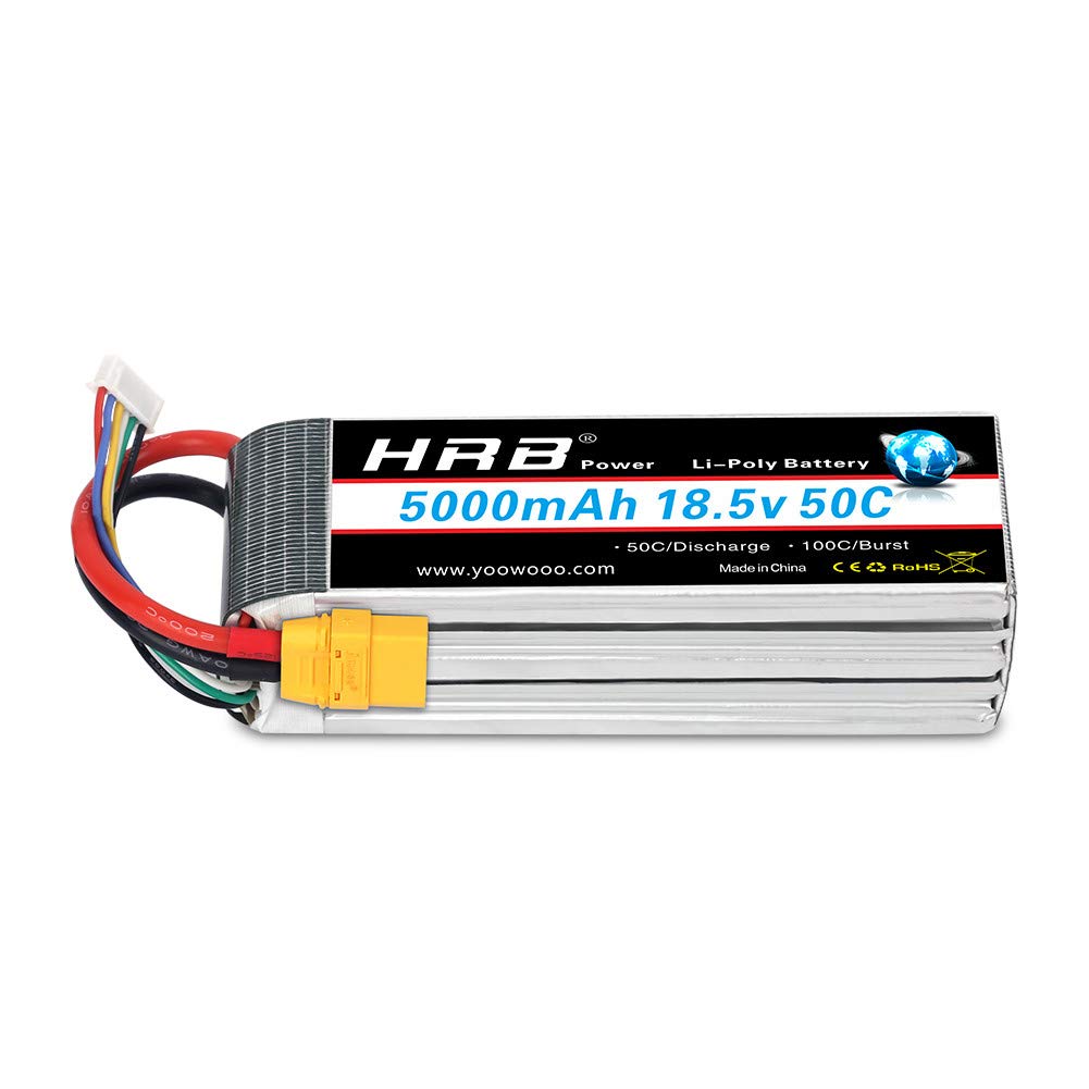 HRB 18.5 V 5000 mAh 50C 5S XT90 Lipo Battery Pack for RC Car RC Truck RC Truggy RC Airplane Drone DIY Hobby