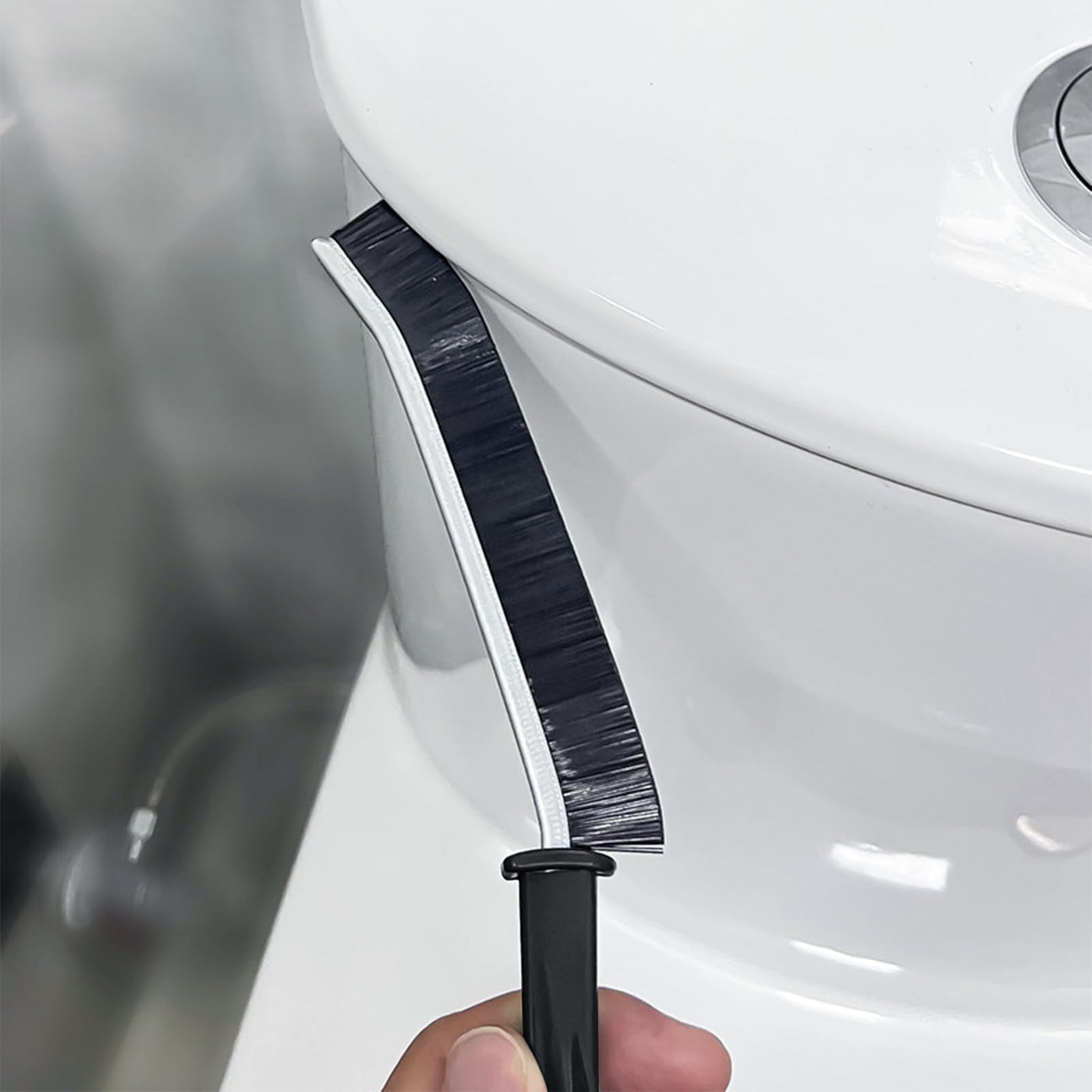 4 Stück Spaltreinigungsbürste, Hartborsten Eckenreinigungsbürste, Fugenbürste, Crevice Cleaning Brush, Eckenreinigungsbürsten, Multifunktionale Reinigungsbürste für Bad Küchen und Haushalt