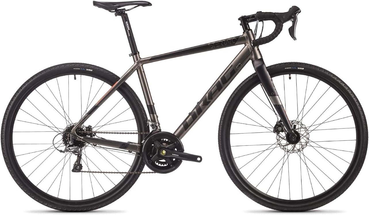 Airtracks 28 Zoll Herren Gravel Bike STERRATO 3.0 Fahrrad 2 x 8 Gang Shimano Claris RD-R2000 8-Fach (55cm (für Körpergröße 175-188cm))