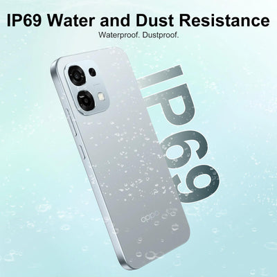 OPPO A6 Pro 5G 8+256GB Handy, AI Smartphone Android Ohne Vertrag, Batterie 6500mAh, 80W SUPERVOOC, Dimensity 6300 5G, Bildschirm 120Hz 6,57" AMOLED, IP69, AI-Kamera 50+2MP, NFC, Dual SIM, Silber