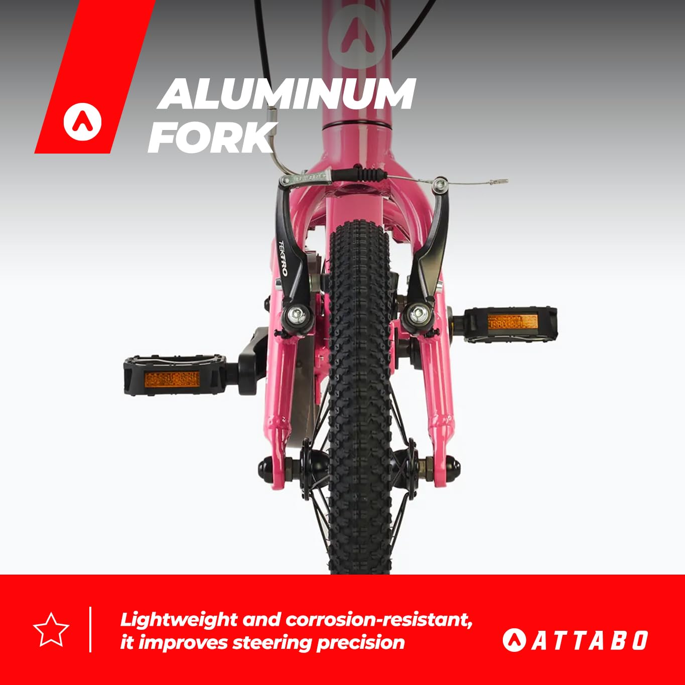 ATTABO Ease 14 – Kinderfahrrad (2–5 Jahre) mit leichtem Aluminiumrahmen, 14-Zoll-Rädern, geeignet für 85–110 cm Körpergröße, nur 7 kg, bis 50 kg belastbar, ergonomisch und stabil